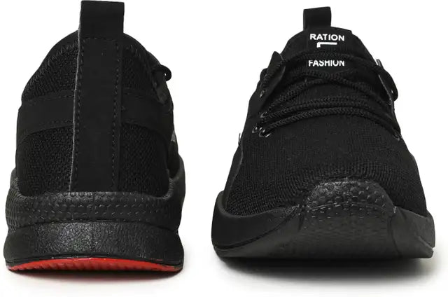 Shozon Black Running Shoes For Men
