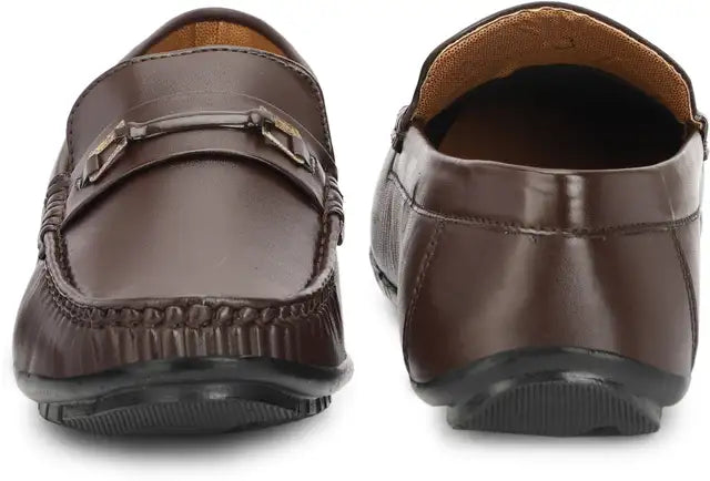 Shozon Lightweight Loafers For Men (Brown)