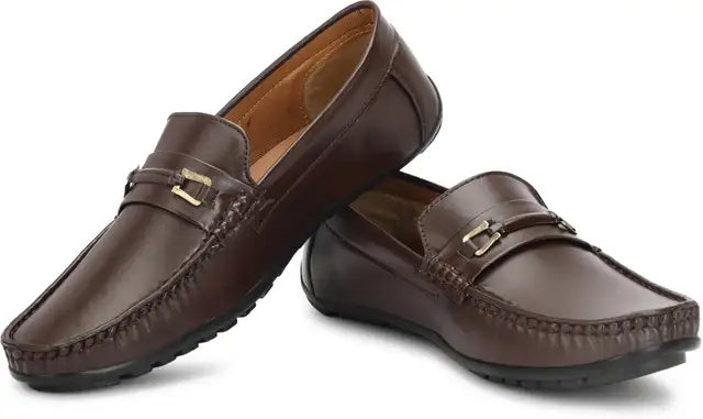 Shozon Lightweight Loafers For Men (Brown)