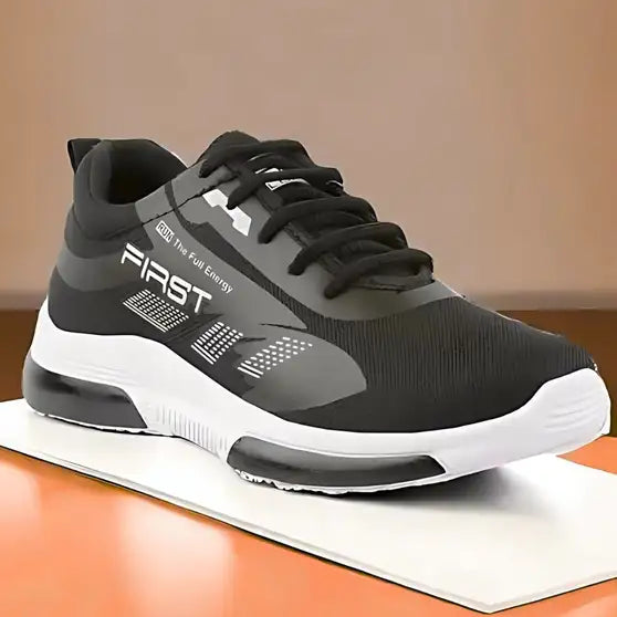 Shozon Premium Running Shoes For Men (Black,White)