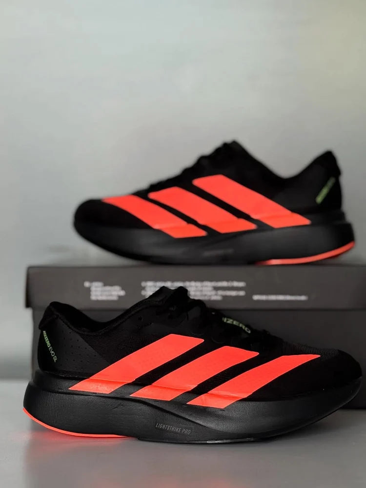 Adizero Evo SL Black Red Running Shoes
