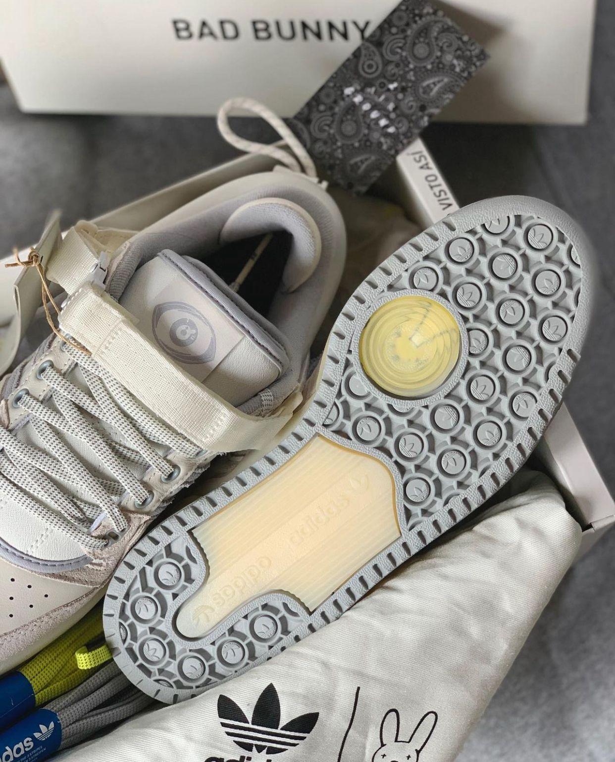 Adidas Bad Bunny Grey Sneakers