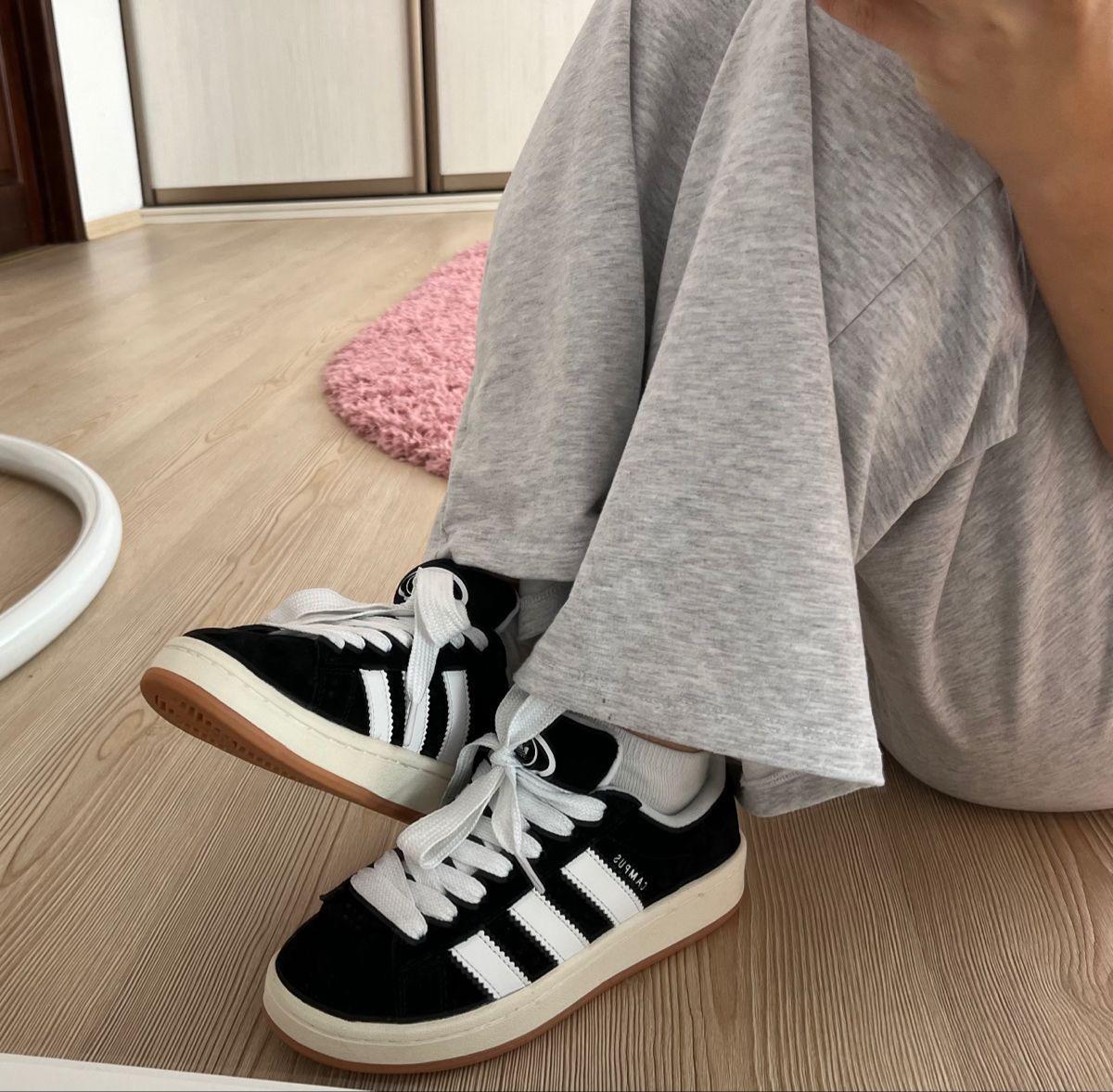Adidas Campus Black White Sneakers