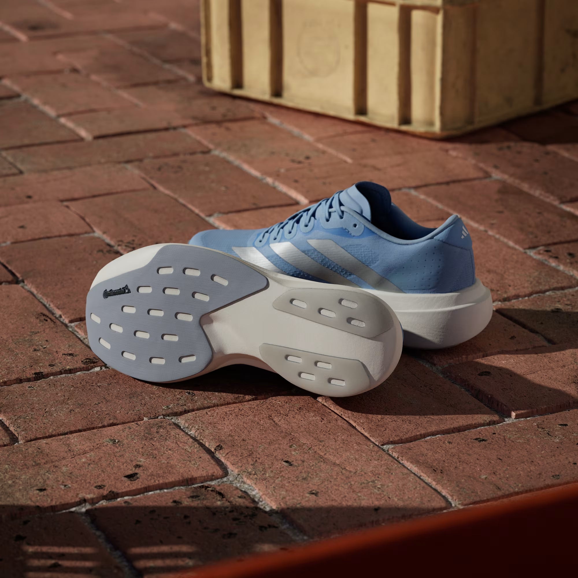 Adidas Adizero Evo SL Glow Blue Running Shoes