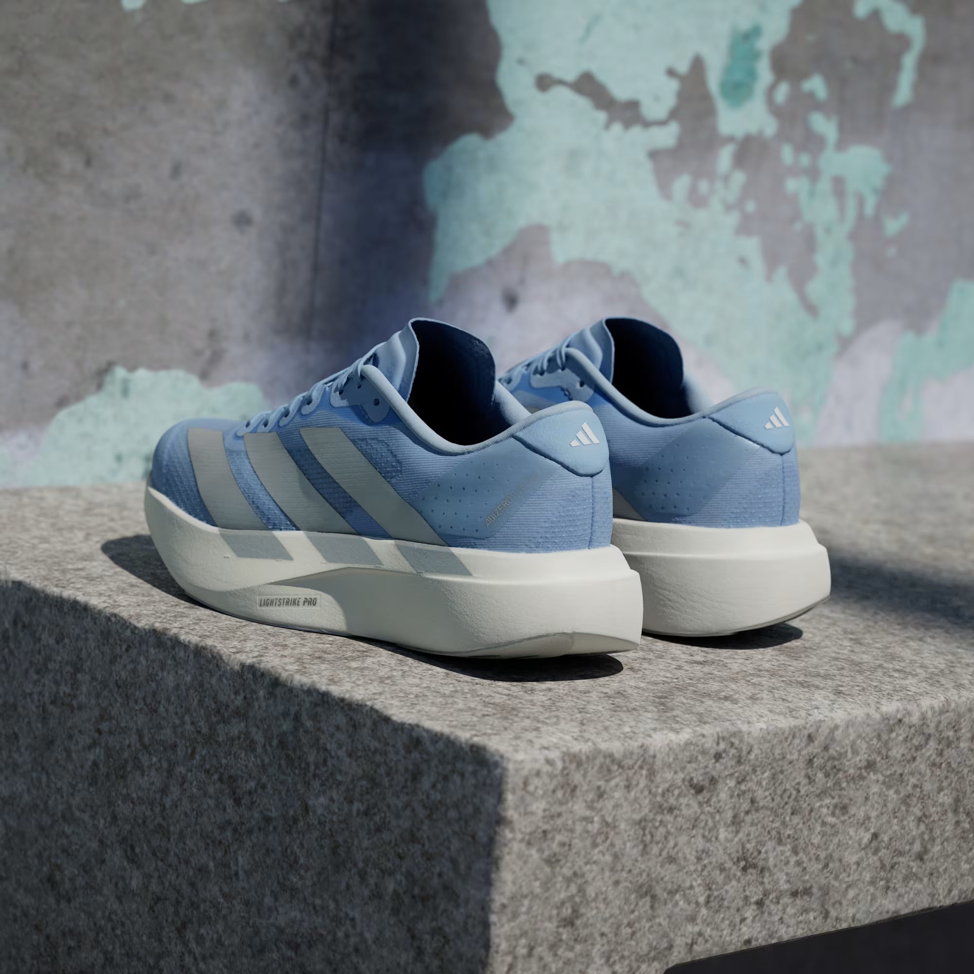 Adidas Adizero Evo SL Glow Blue Running Shoes