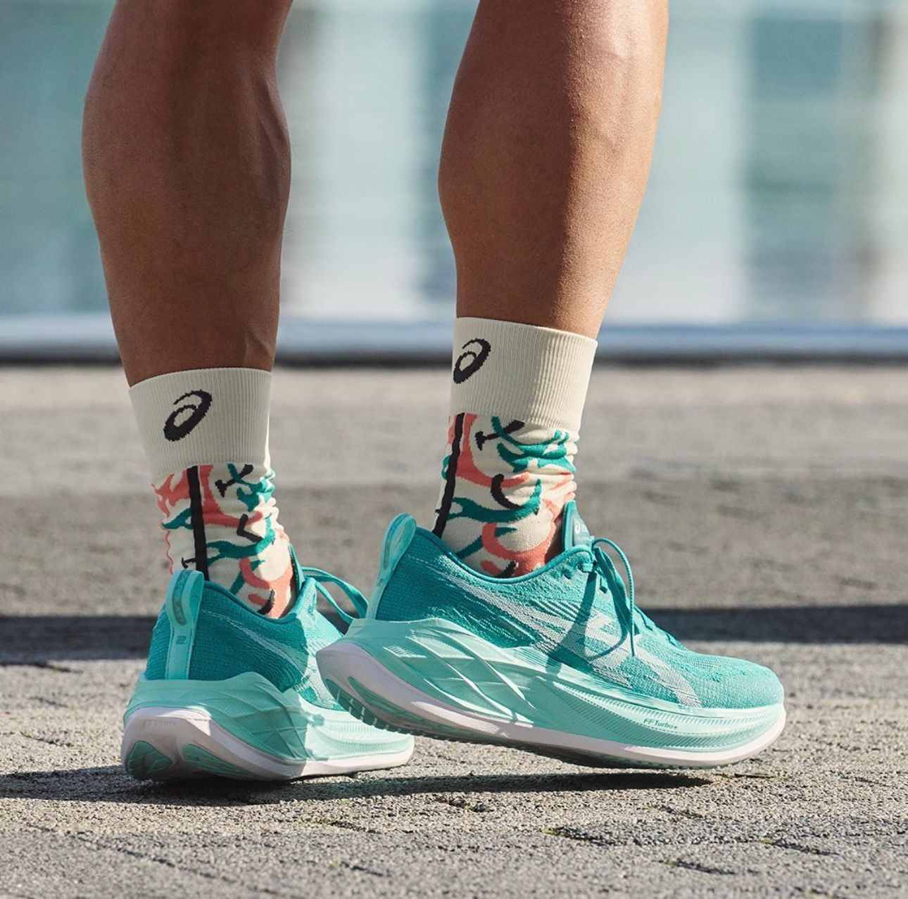 Asics Super Blast 2 Cyan Running Shoes