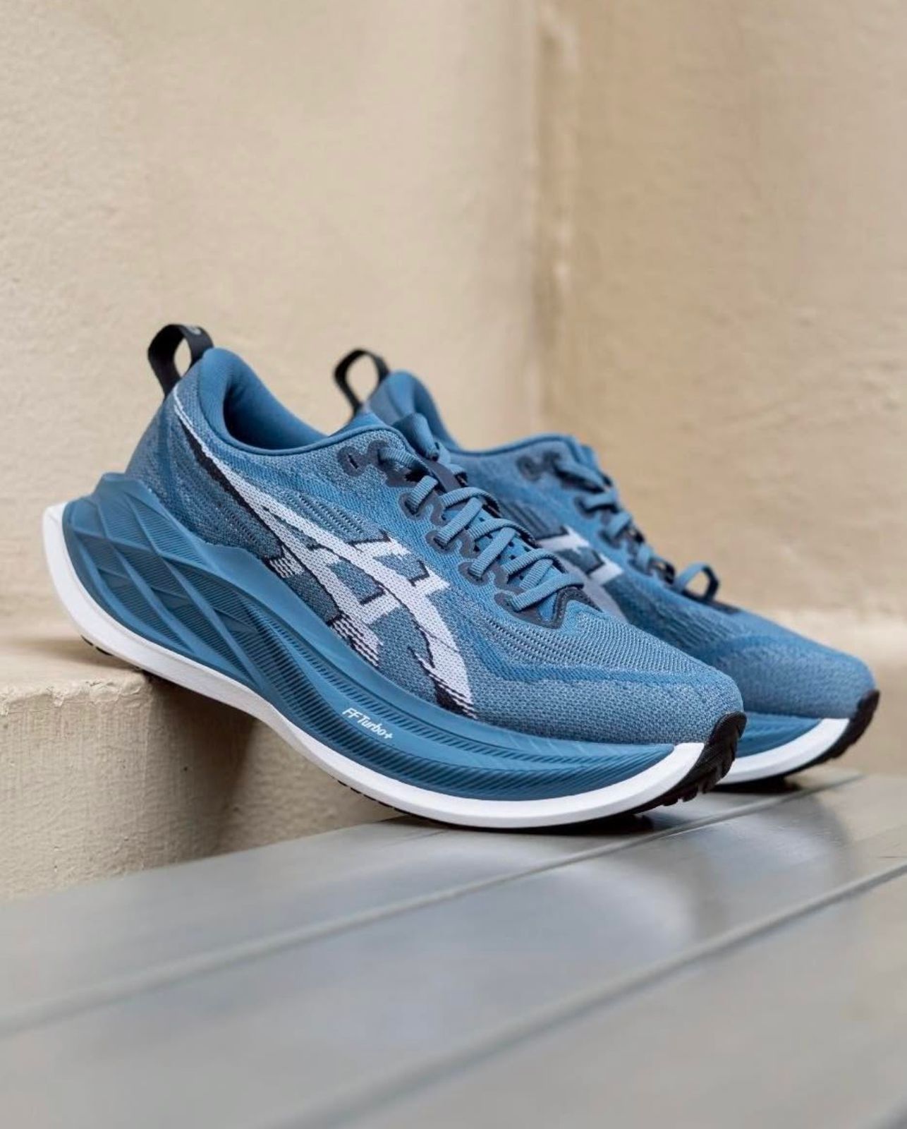 ASICS super blast2 27.0センチ Asics Super Blast 2 Navy Running Shoes