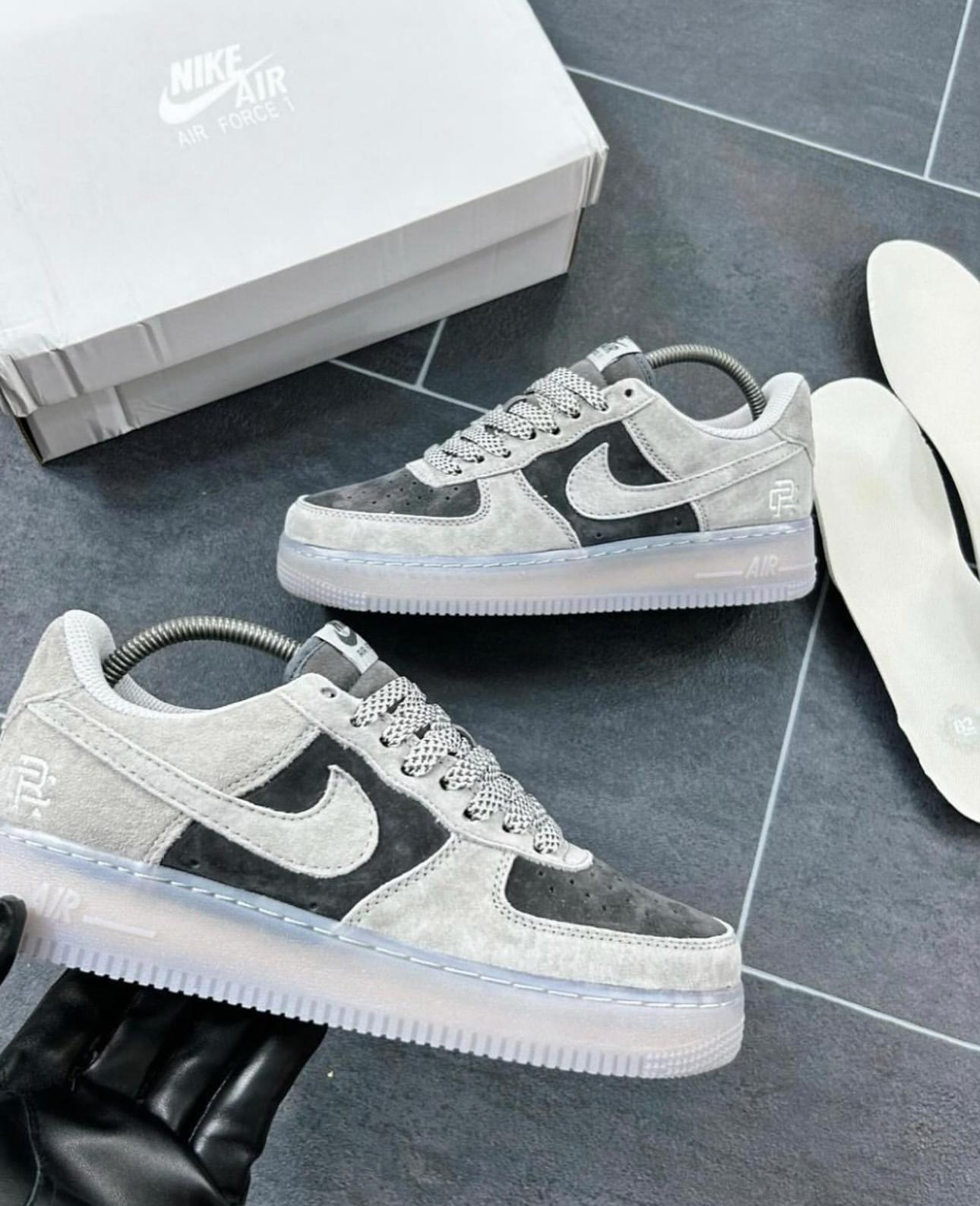 Branded Airforce 1 Grey Sneakers