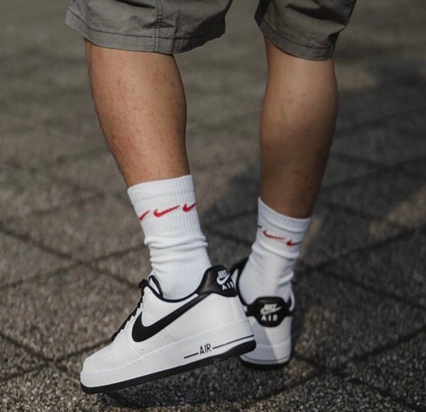 Airforce 1 White Black Sneakers