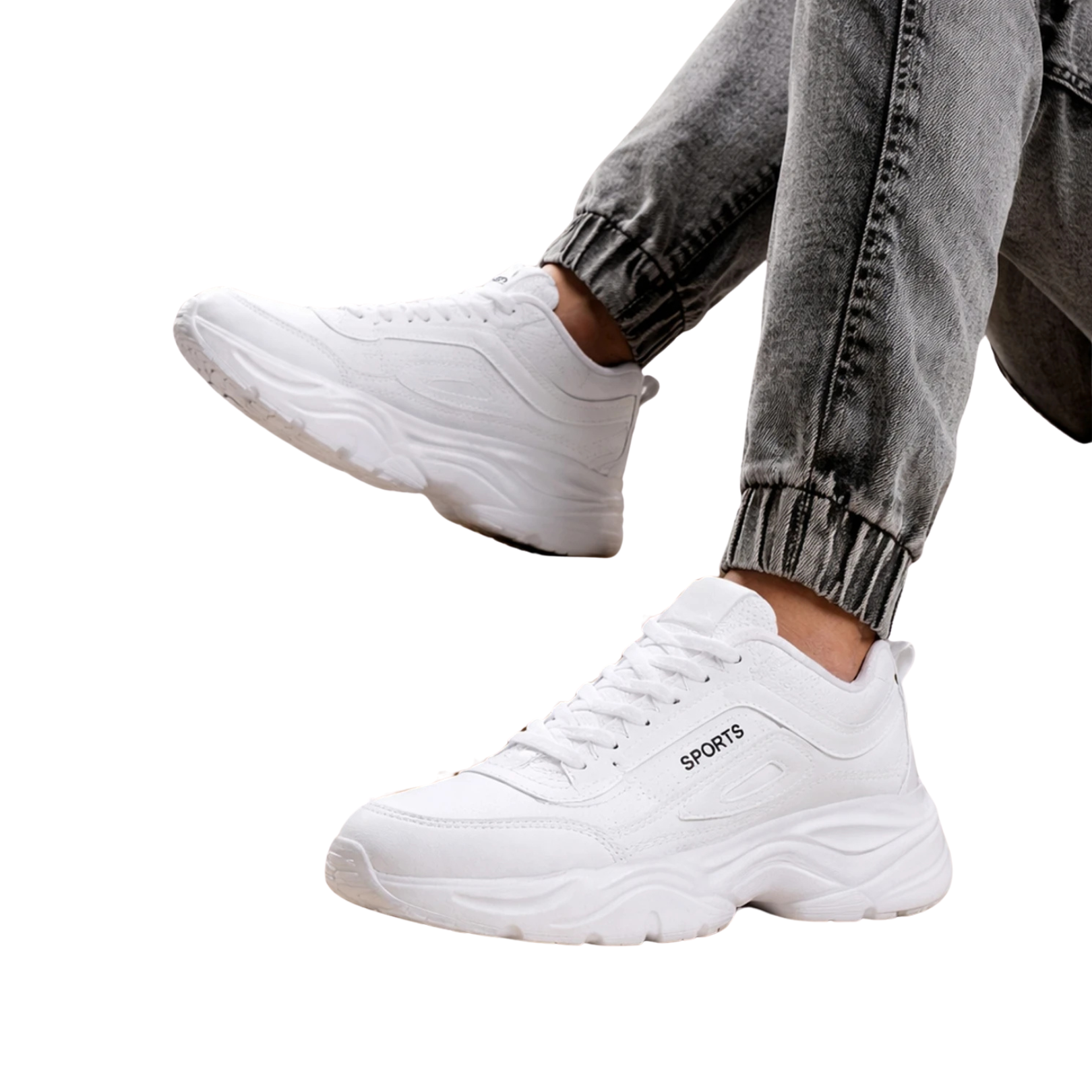 Shozon Running Shoes For Men (White)