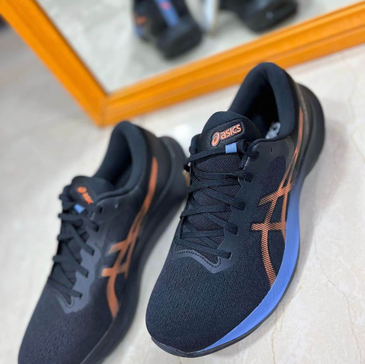 Asics Gel-Puluse 13 Black Orange Running Shoes