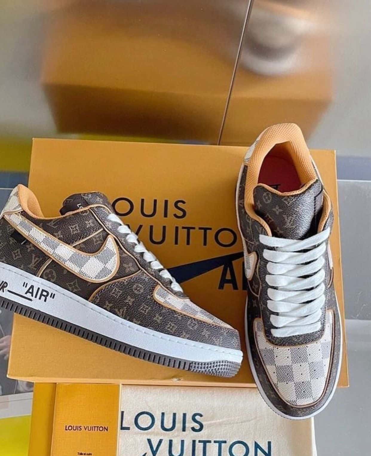 Branded Louis Vuitton Airforce 1 Sneakers