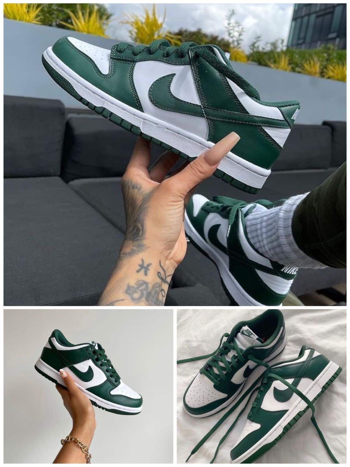 Branded SB Dunk Spartan Green Sneakers