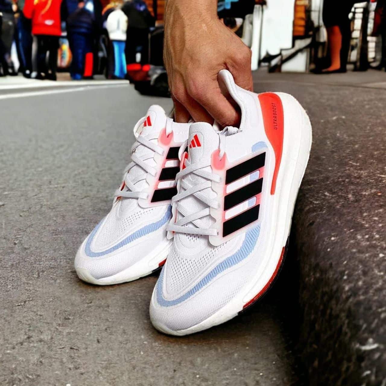 Branded Ultra Boost 21 White Running Shoes
