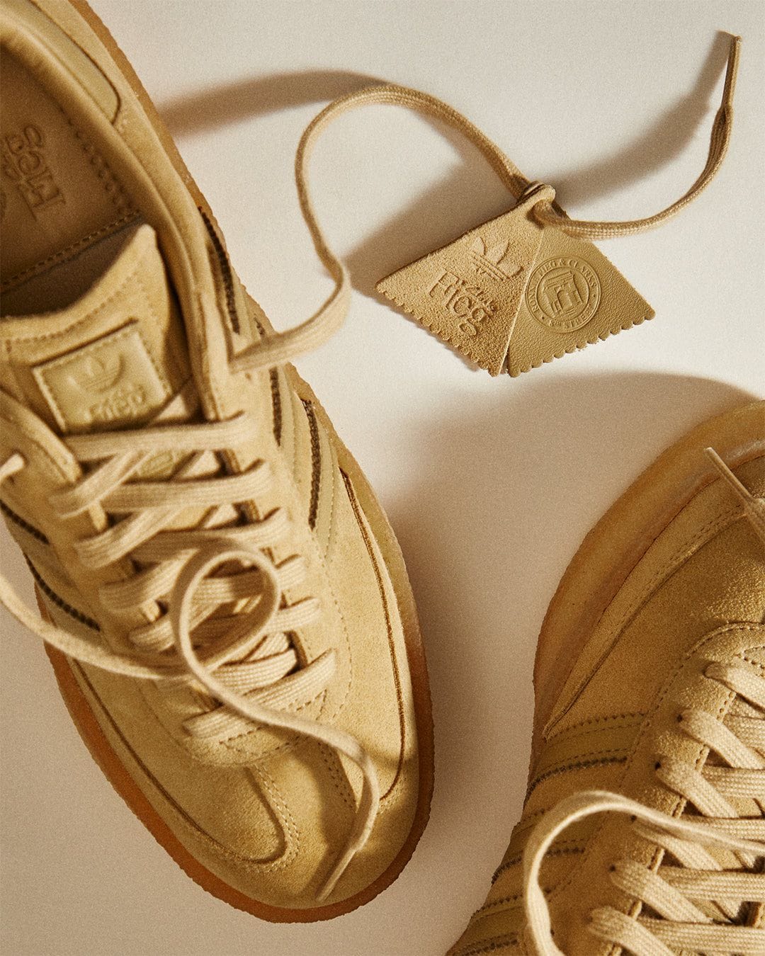 Branded X Clarks Samba Cream Sneakers