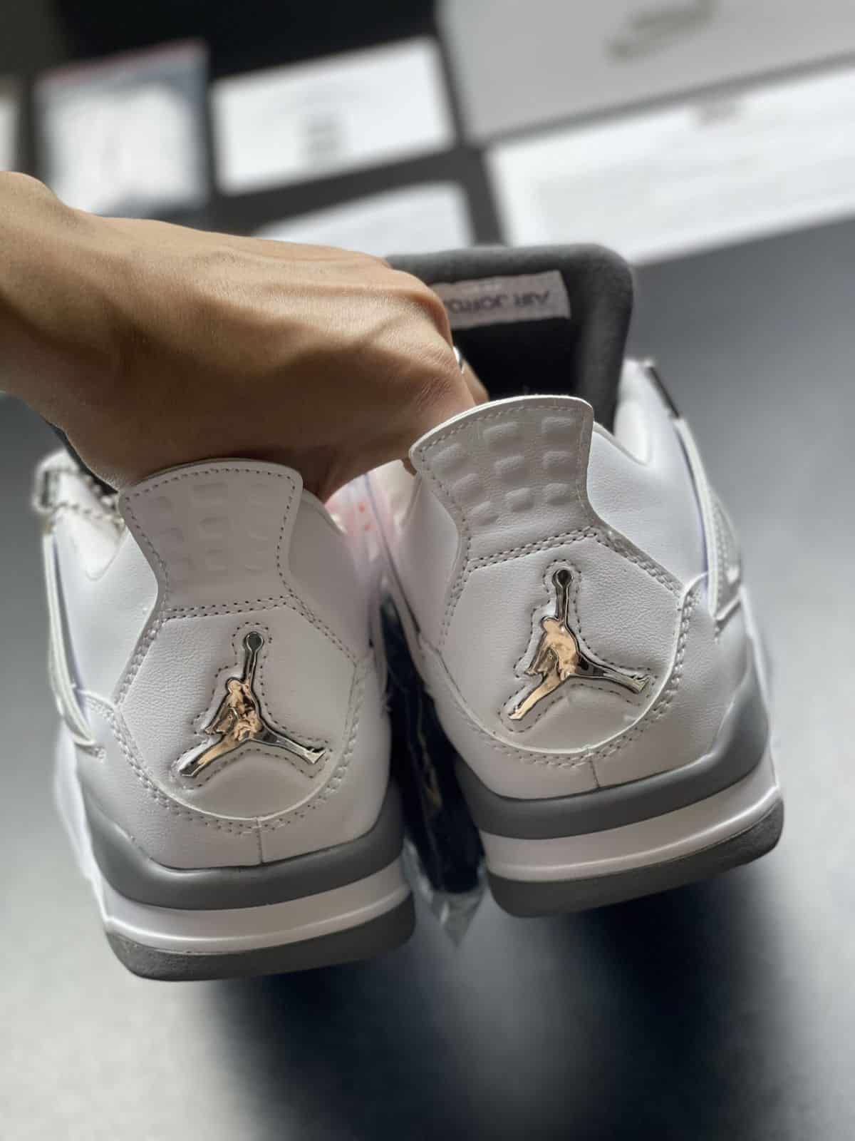 Branded Retro 4 Flint Sneakers