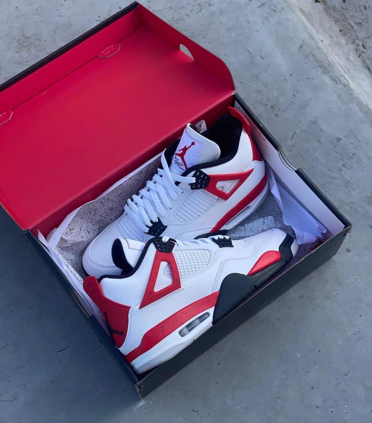 Branded Retro 4 Cement Sneakers