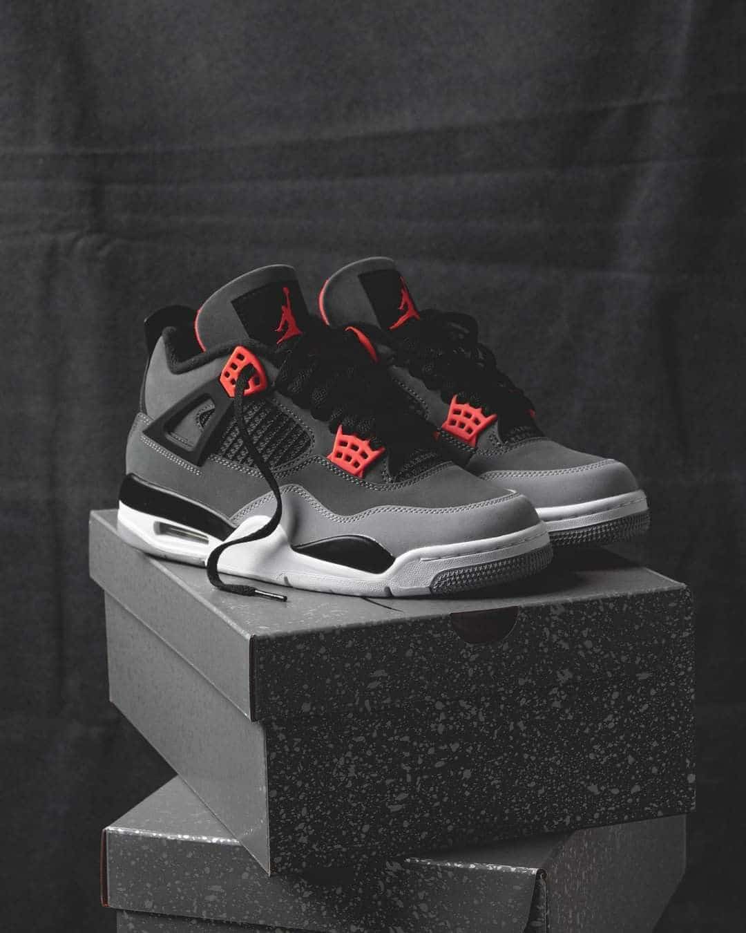 Branded Retro 4 Infrared Sneakers