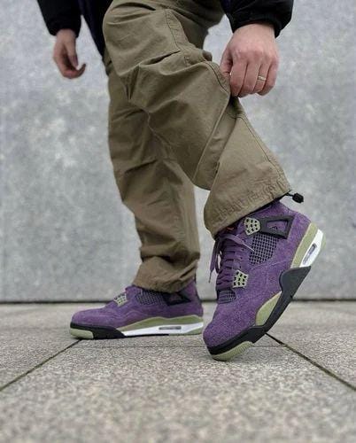 Branded Retro 4 Purple Sneakers