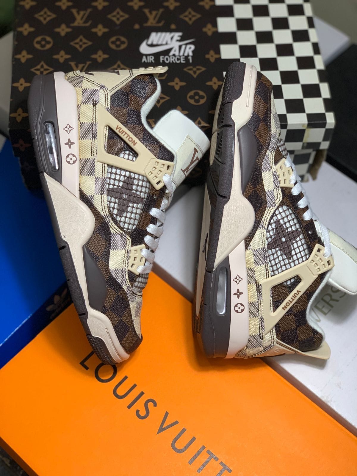 Branded Retro 4 Louis Vuitton Sneakers