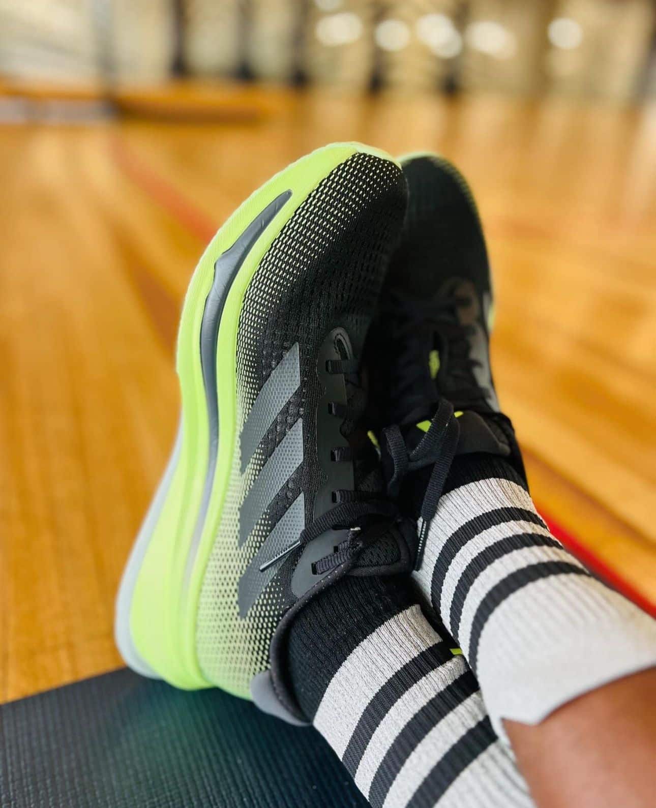 Branded Supernova Black Green Running Shoes