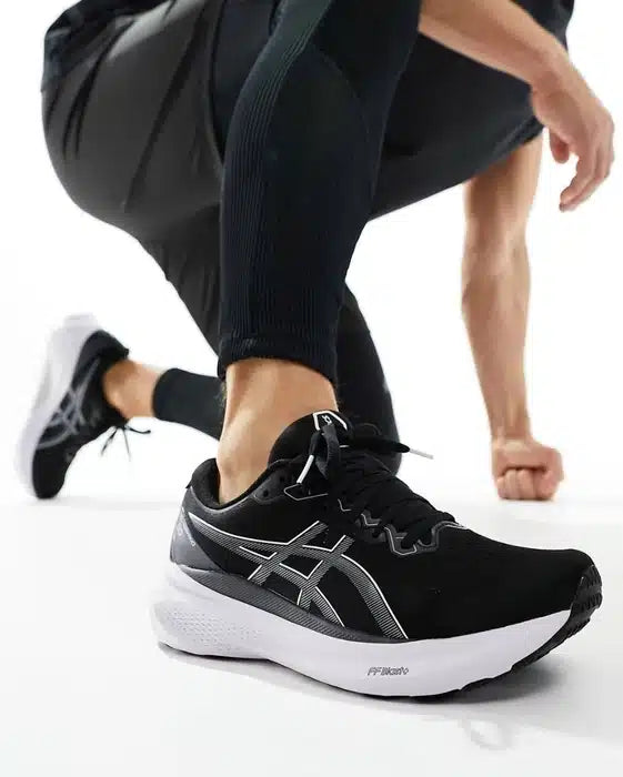 Asics Gel Kayano 30 Black White Running Shoes