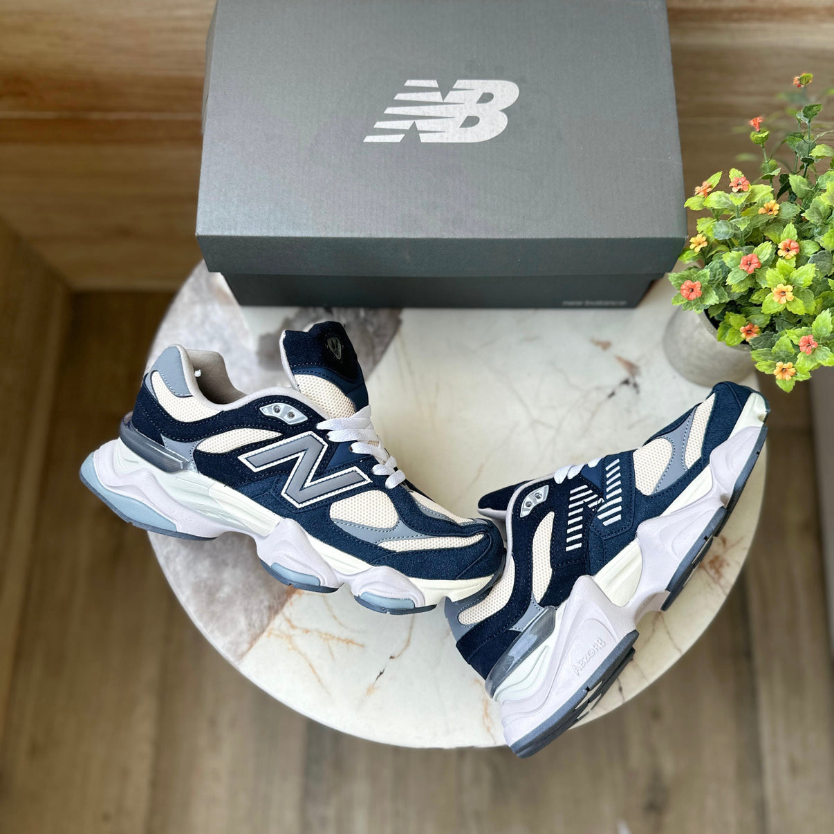 New Balance 9060 Natural Indigo Sneakers