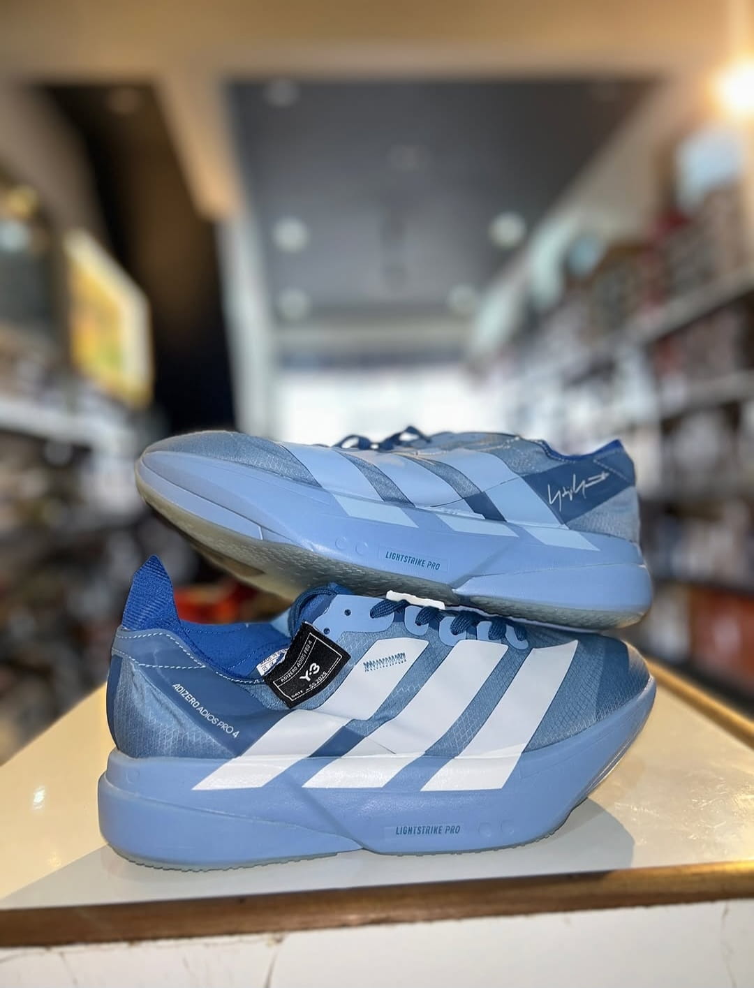 Adidas Adizero Pro 4 Y-3 Ash Blue Running Shoes