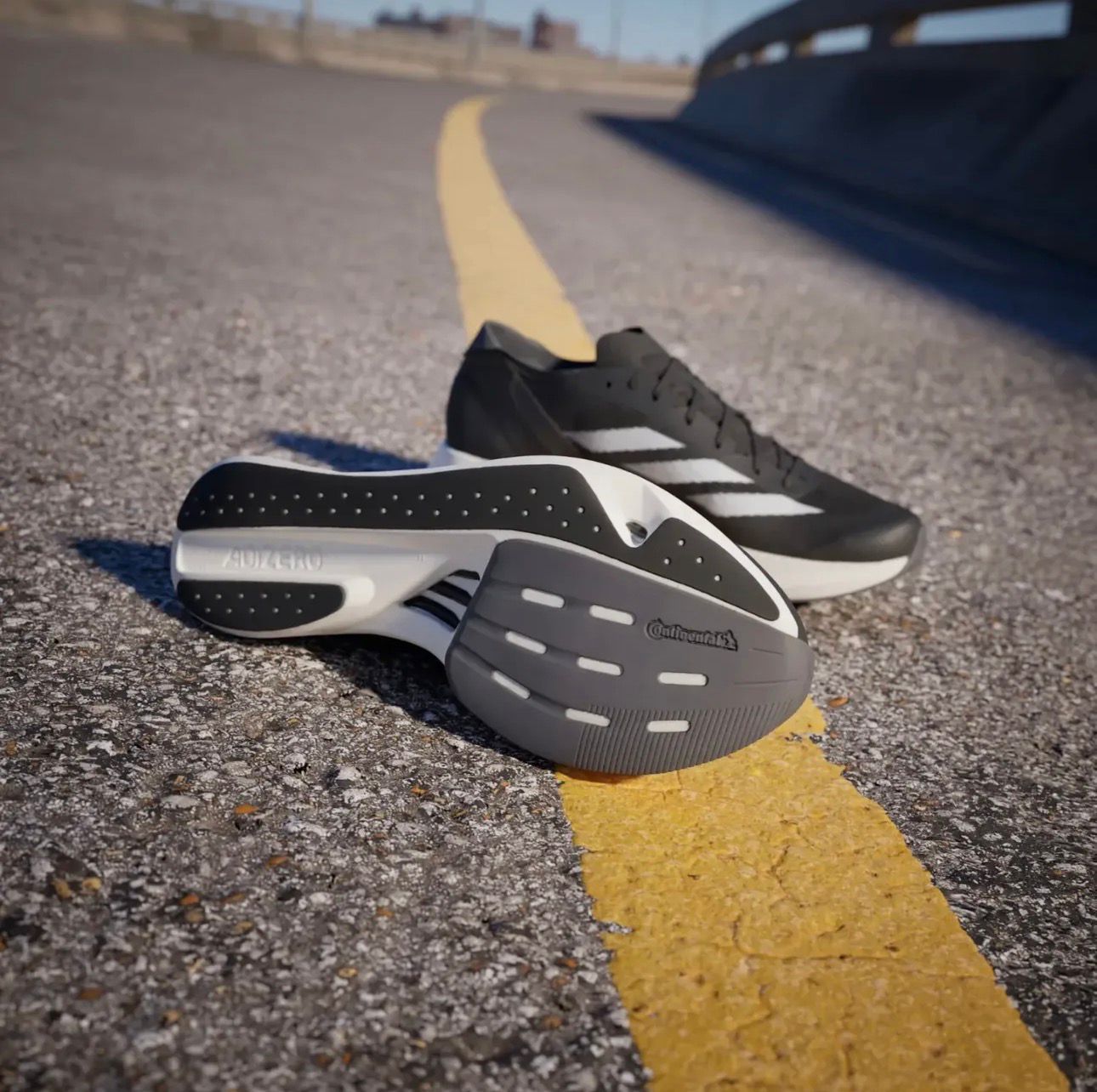 Adidas Adizero Takumi Sen 10 Black White Running Shoes