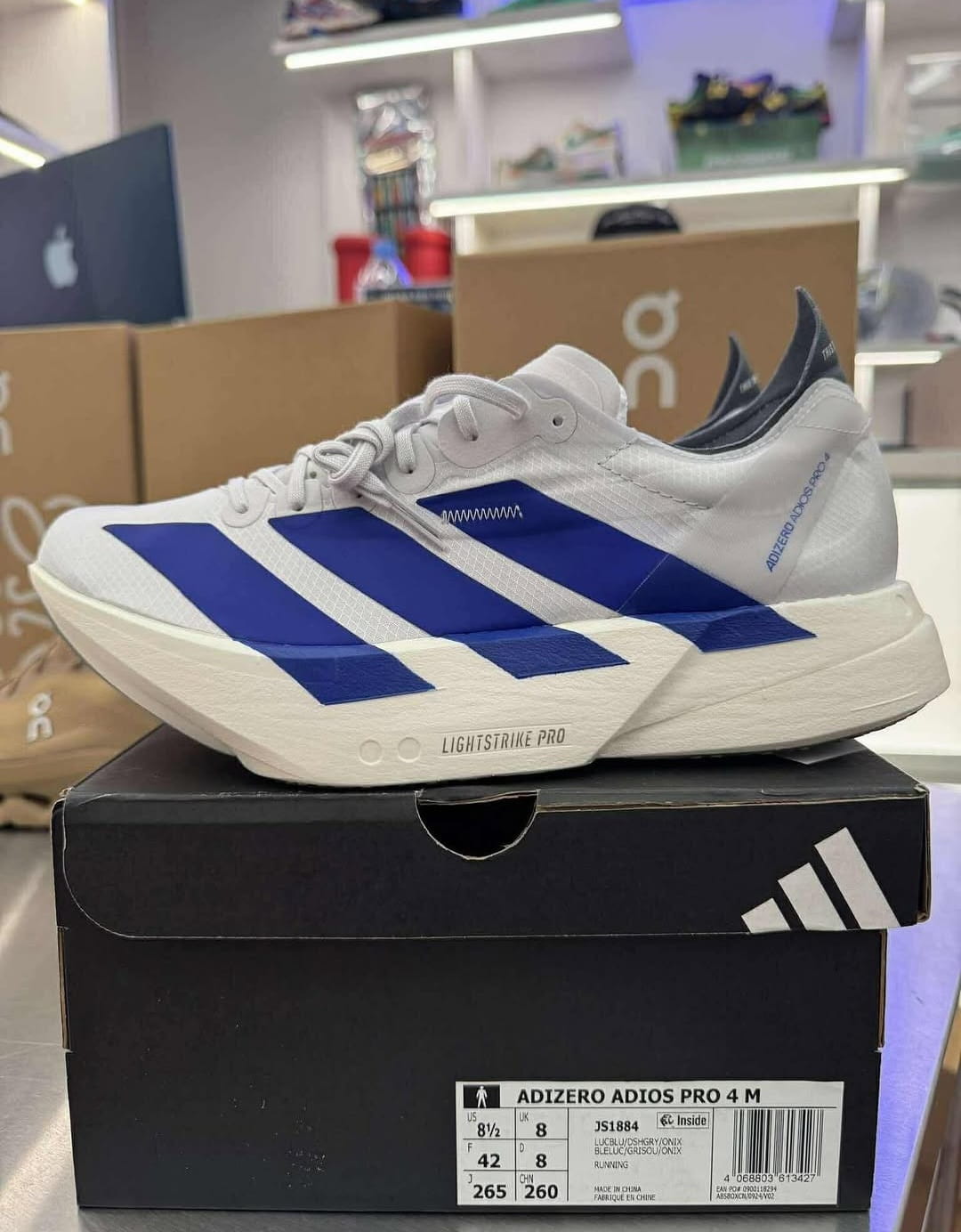 Adidas Adizero Pro 4 Lucid Blue Running Shoes