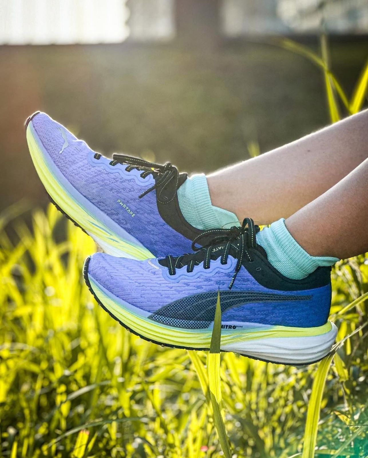 Puma Deviate Nitro 2 Royal Lime Running Shoes