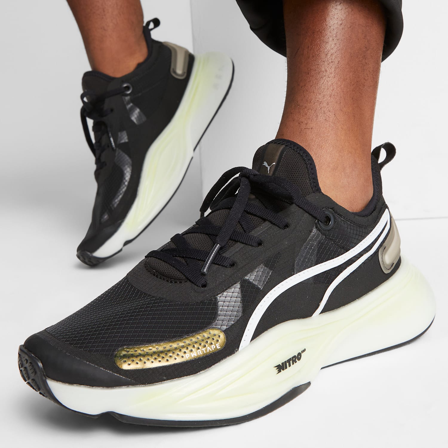 Puma PWR Nitro SQD Black Running Shoes