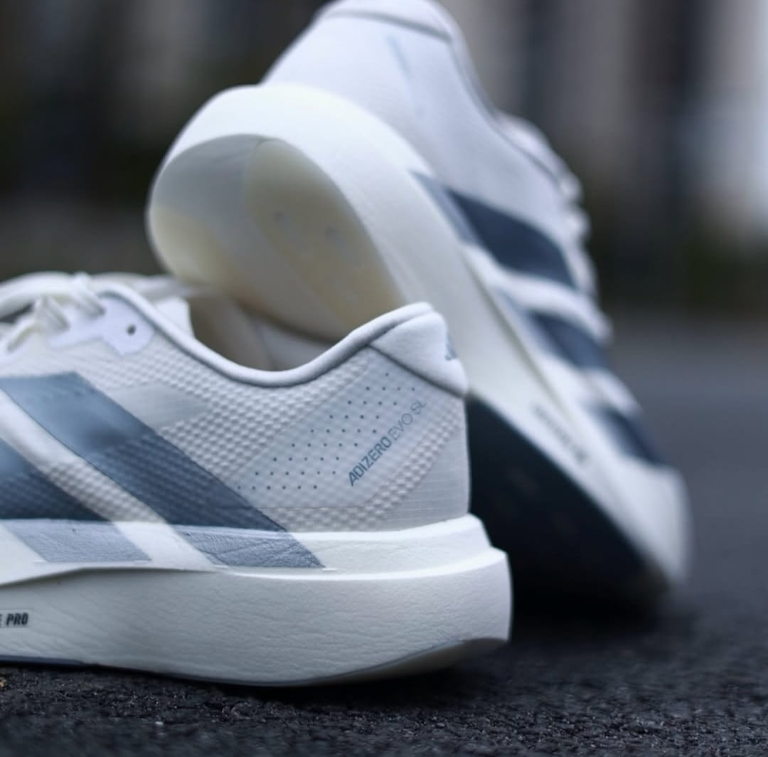 Adidas Adizero Evo SL Core White Running Shoes