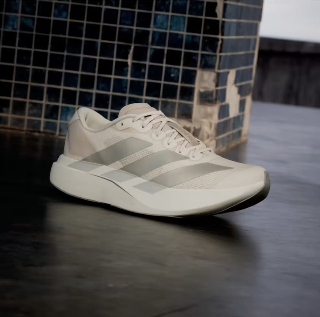 Adidas Adizero Evo SL Silver Pebble Running Shoes