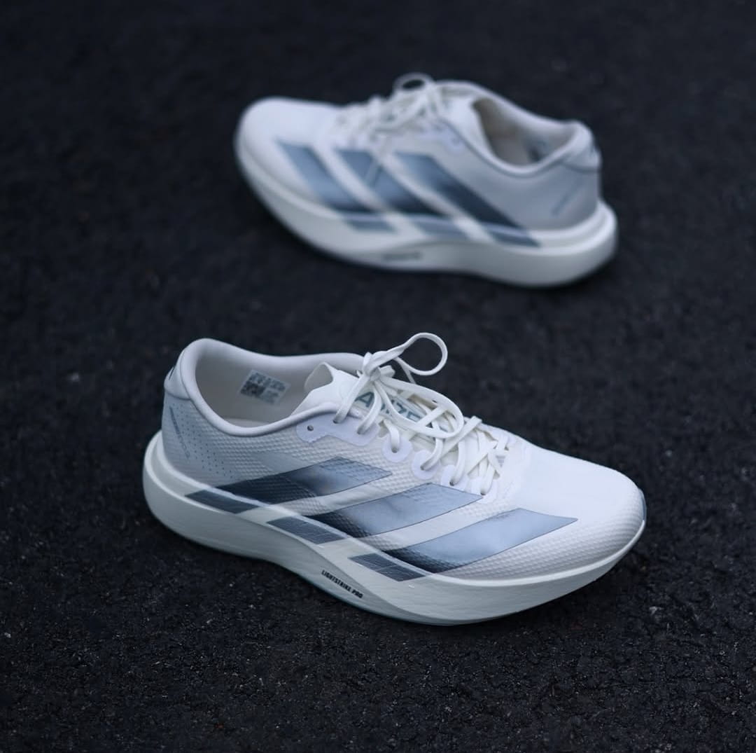 Adidas Adizero Evo SL Core White Running Shoes