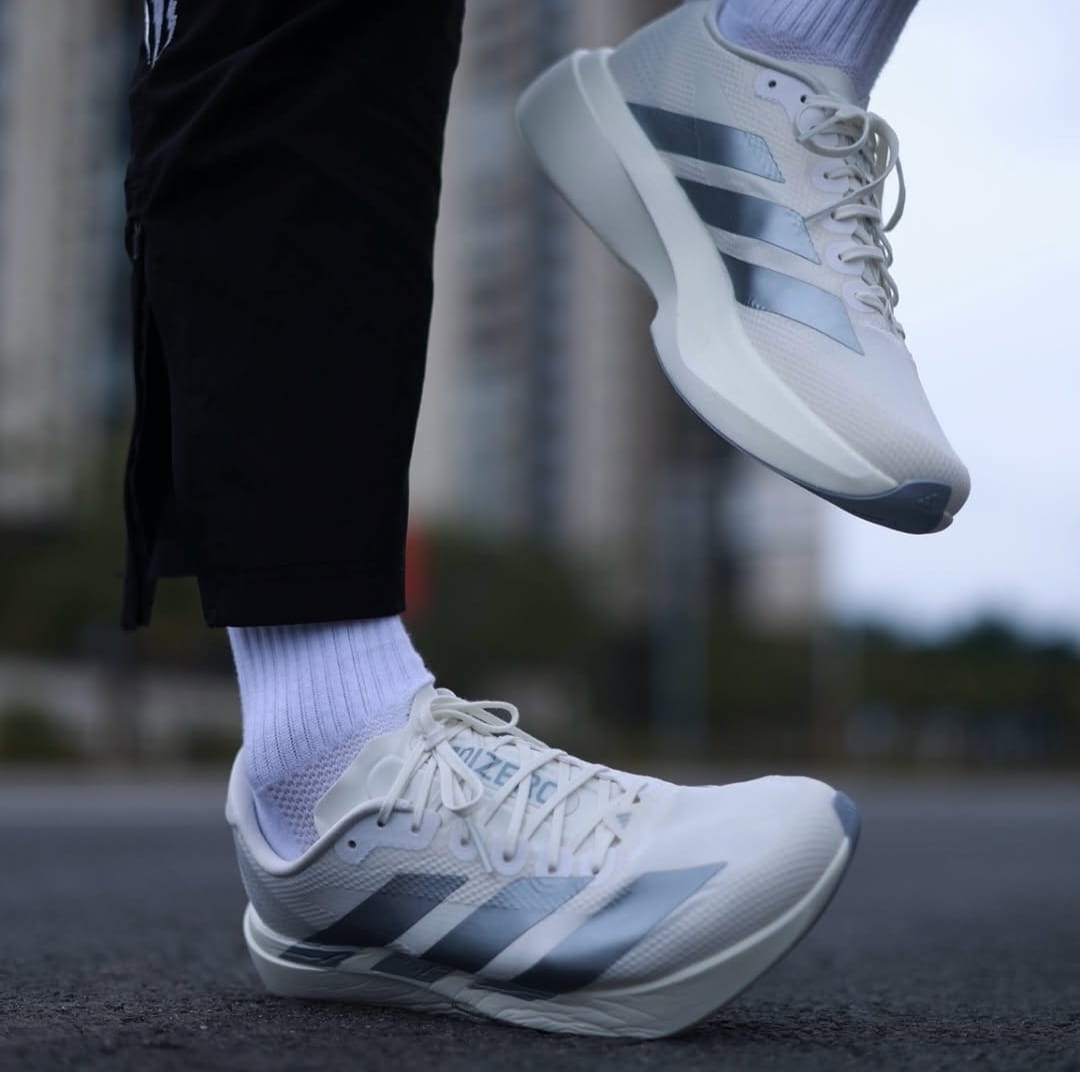 Adidas Adizero Evo SL Core White Running Shoes