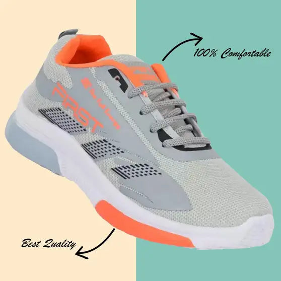 Shozon Premium Running Shoes For Men (Orange)