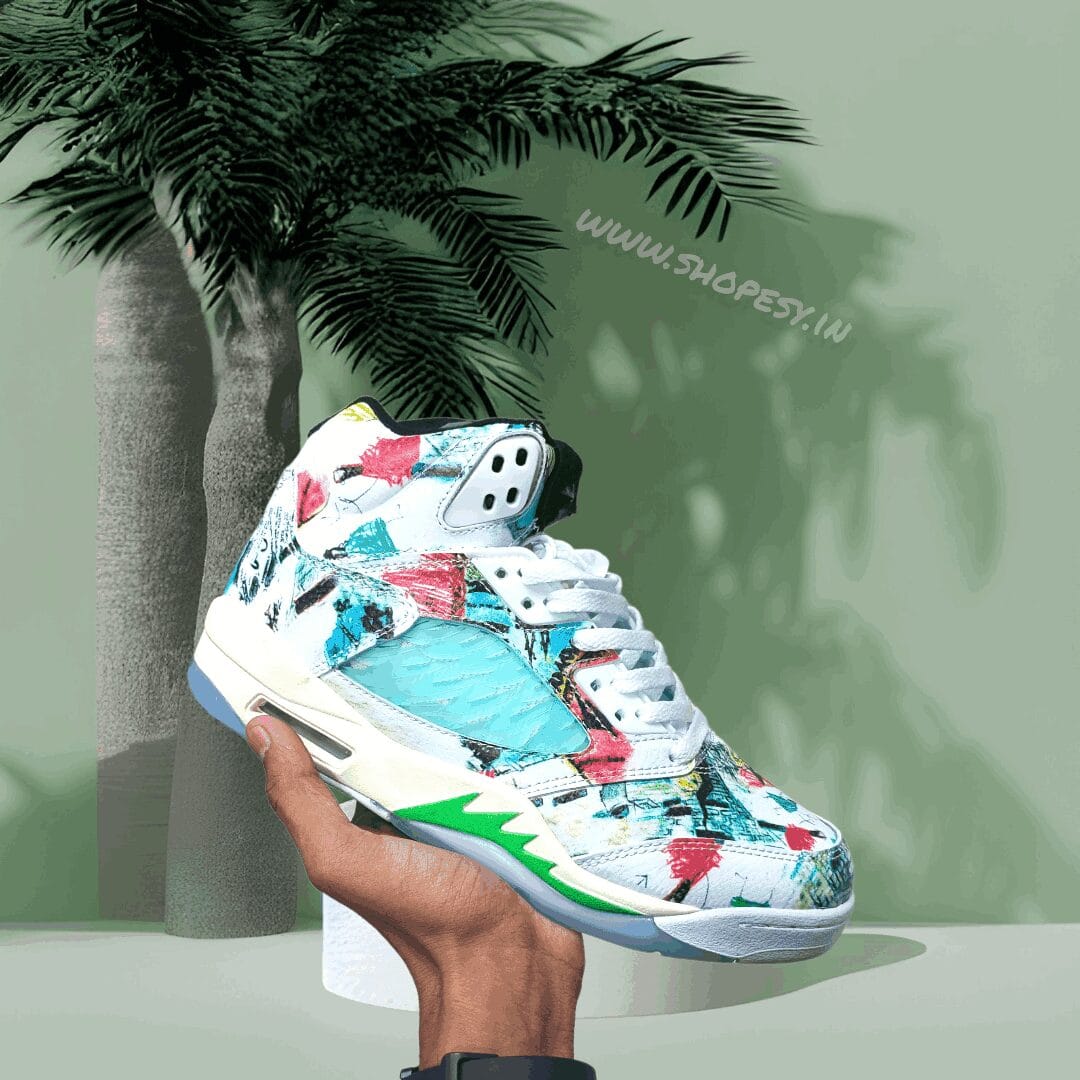 Branded Air Retro 5 Wing Glow In Dark Sneakers