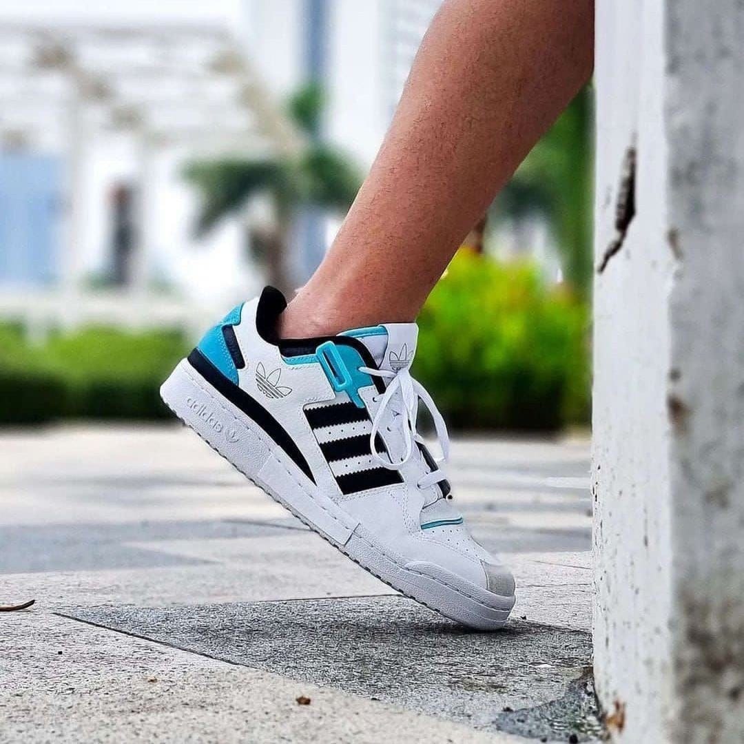 Branded Forum 84 Black Sky Low Sneakers