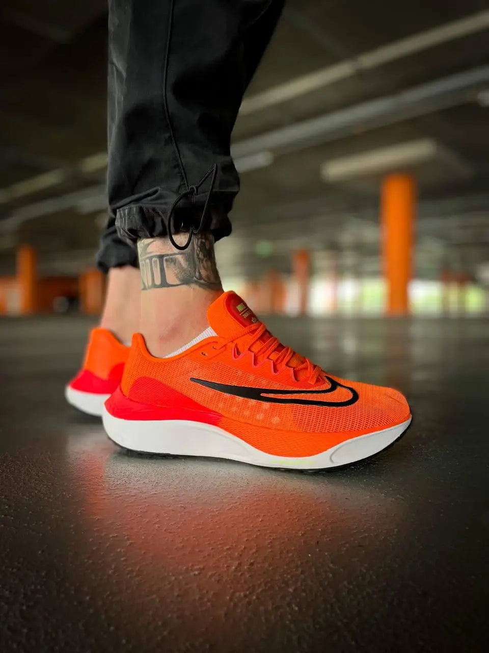 Branded Zoom Fly 5 Orange Running Shoes
