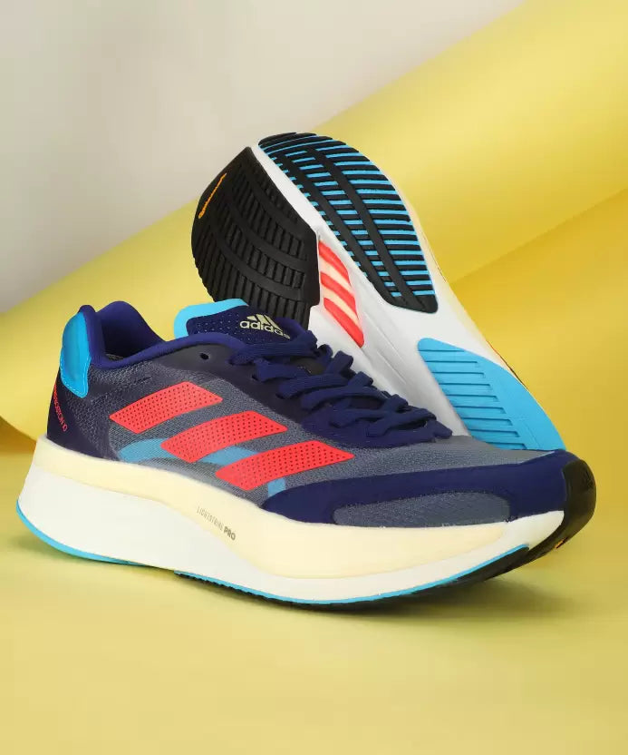 Branded Light Strike Navy Red Running Shoes