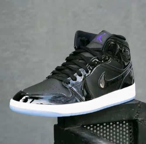 Branded Air 1 Jam Black Long Sneakers