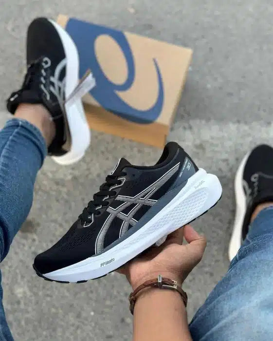 Asics Gel Kayano 30 Black White Running Shoes