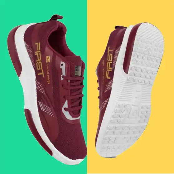 Shozon Premium Running Shoes For Men (Maroon)