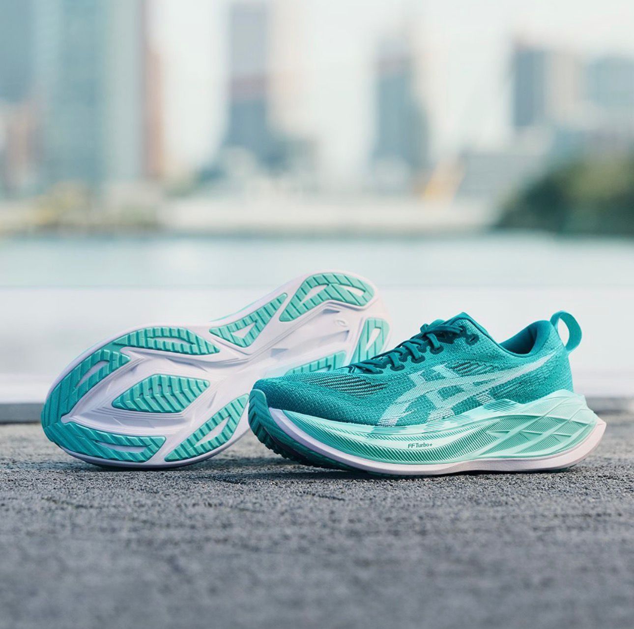 Asics Super Blast 2 Cyan Running Shoes