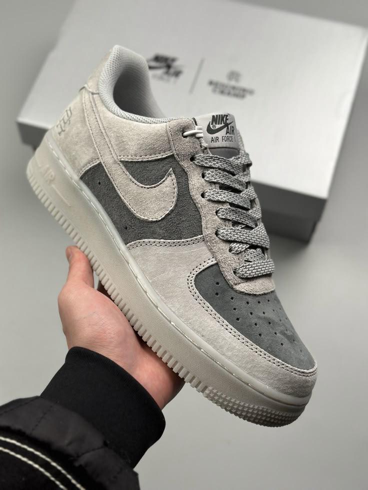 Branded Airforce 1 Grey Sneakers