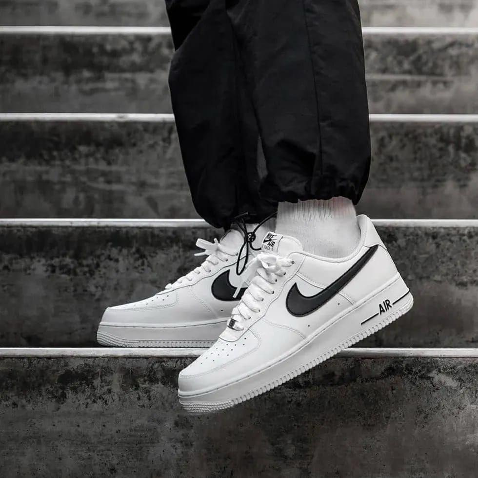 Branded Airforce 1 White Black Sneakers