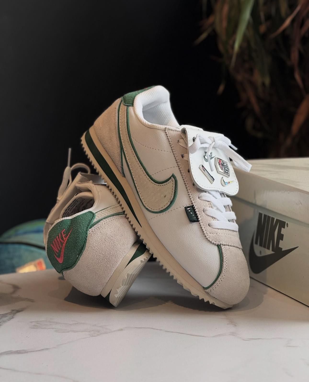 Cortez White Green Sneakers