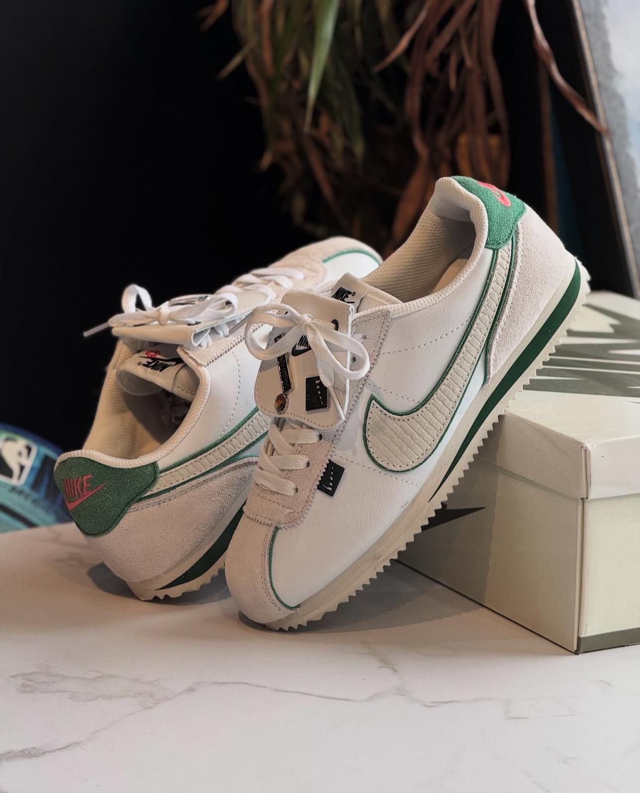 Cortez White Green Sneakers