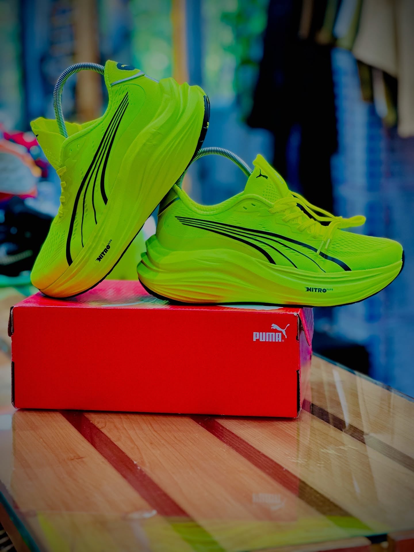 Nitro Magmax Green Running Shoes